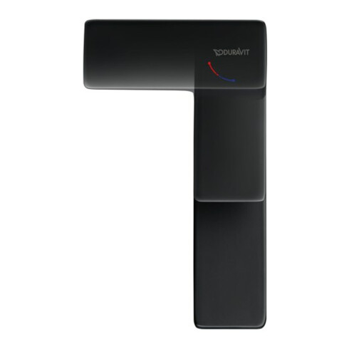 Duravit Waschtisch-Einhebelmischer M Manhattan Ausl. 129mm, o. Zugst.Abl.Gar., sw matt