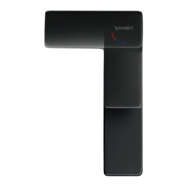 Duravit Waschtisch-Einhebelmischer M Manhattan Ausl. 129mm, o. Zugst.Abl.Gar., sw matt
