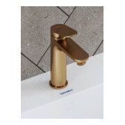 Duravit Waschtisch-Einhebelmischer M Wave A 122mm, o. Zugst.Abl.Gar., bron geb.-2