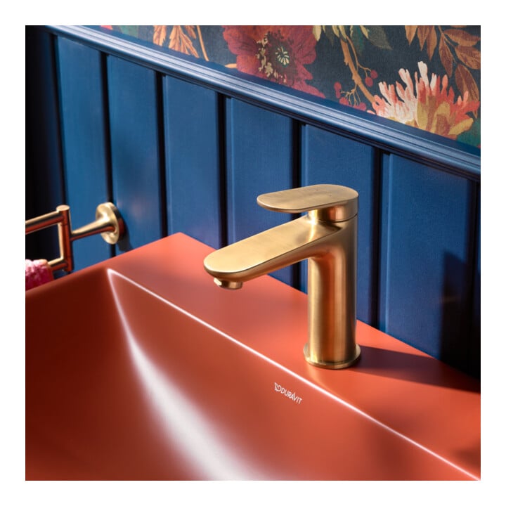 Duravit Waschtisch-Einhebelmischer M Wave A 122mm, o. Zugst.Abl.Gar., bron geb.