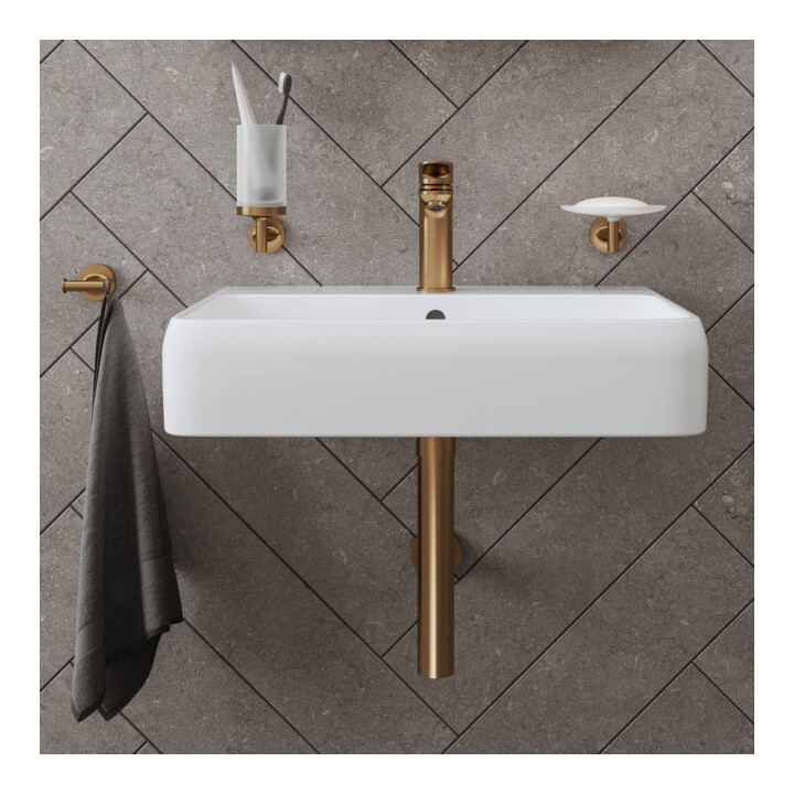 Duravit Waschtisch-Einhebelmischer M Wave A 122mm, o. Zugst.Abl.Gar., bron geb.