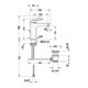 Duravit Waschtisch-Einhebelmischer M Wave Ausl. 122mm, m Zugst.Abl.Gar., bron geb.