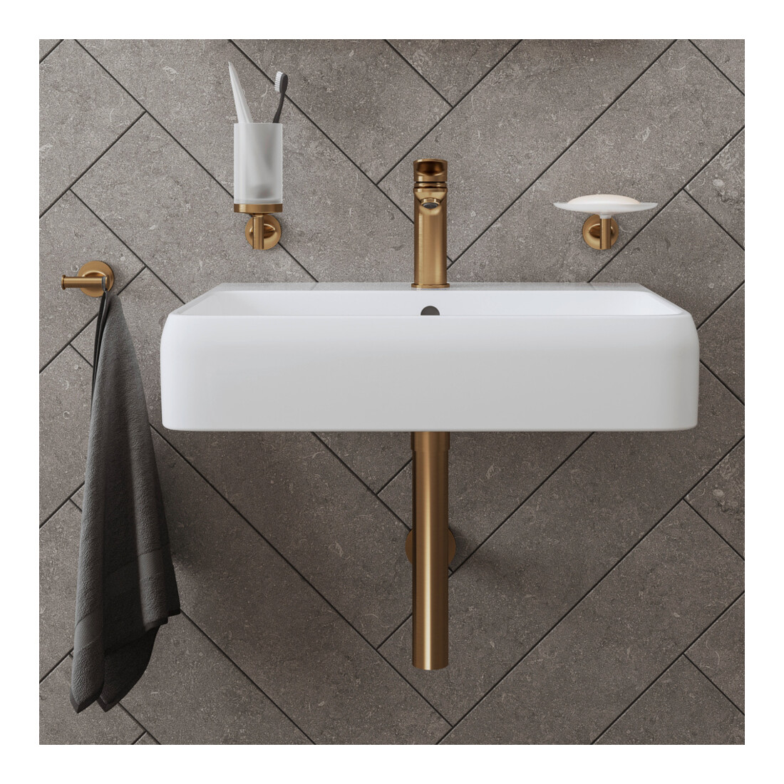 Duravit Waschtisch-Einhebelmischer M Wave Ausl. 122mm, m Zugst.Abl.Gar., bron geb.