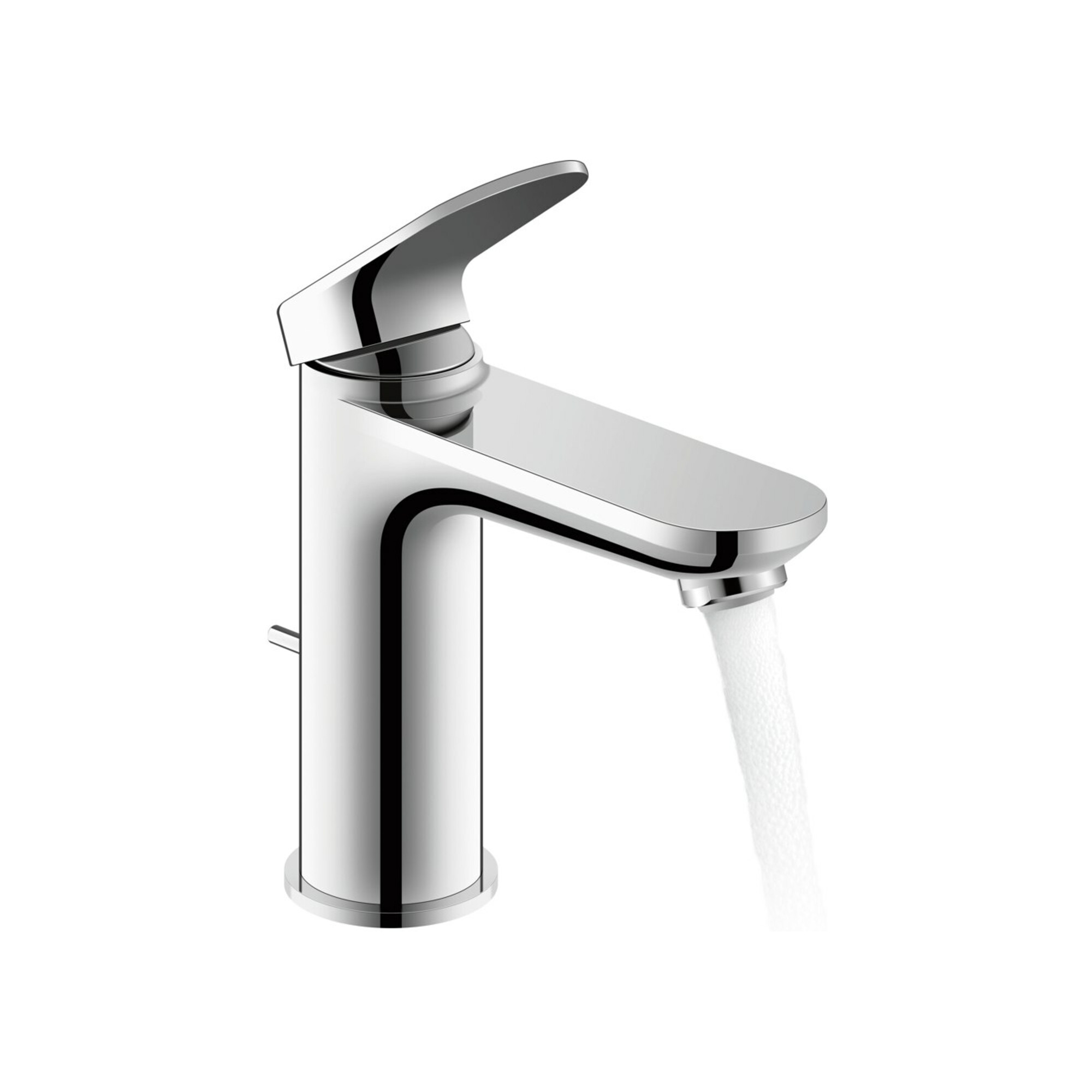 Duravit Waschtisch-Einhebelmischer M Wave Ausl. 122mm, m Zugst.Abl.Gar., chrom