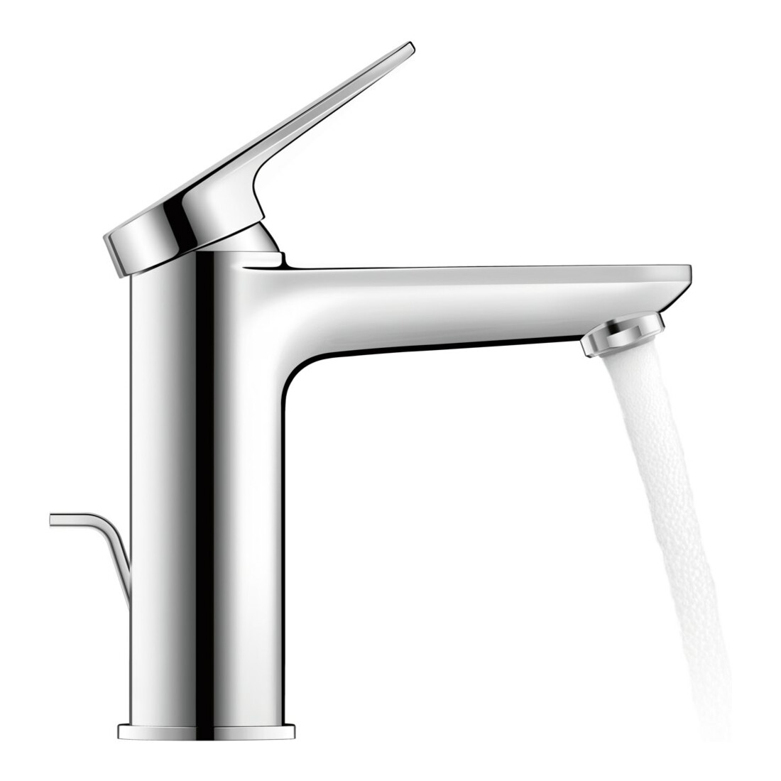 Duravit Waschtisch-Einhebelmischer M Wave Ausl. 122mm, m Zugst.Abl.Gar., chrom