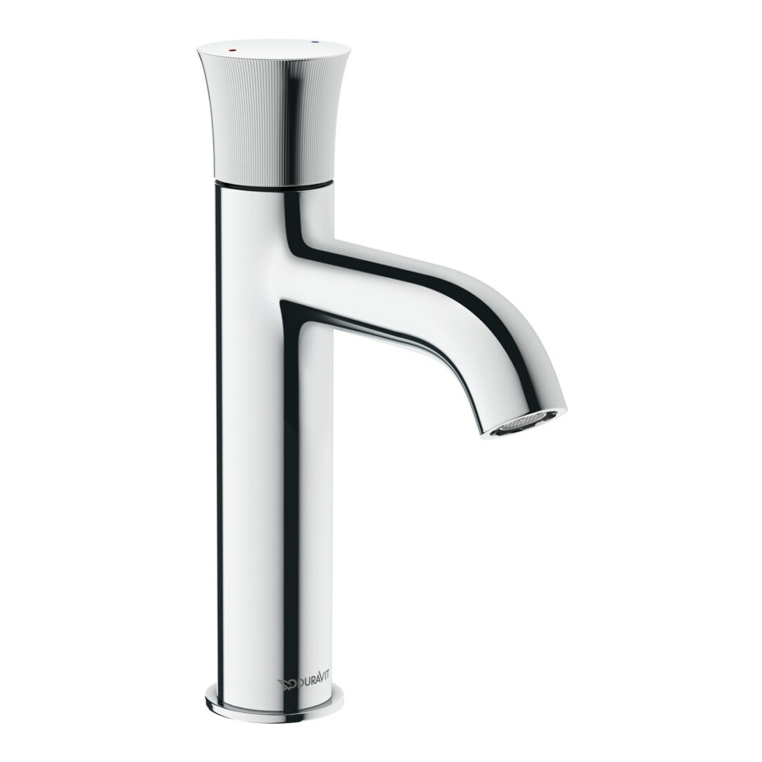Duravit Waschtisch-Einhebelmischer M White Tulip o. Zugst.-Ablaufgarn., Ausl. 125mm, chr