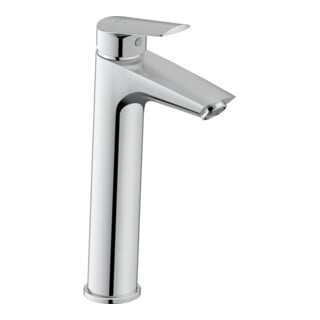 Duravit Waschtisch-Einhebelmischer No. 1 L MinusFlow o. Zugst.-Ablaufgarn., Ausl. 129mm, chr