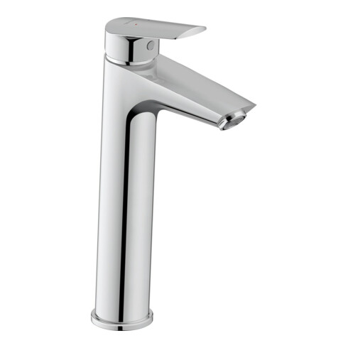 Duravit Waschtisch-Einhebelmischer No. 1 L MinusFlow o. Zugst.-Ablaufgarn., Ausl. 129mm, chr