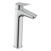 Duravit Waschtisch-Einhebelmischer No. 1 L MinusFlow o. Zugst.-Ablaufgarn., Ausl. 129mm, chr