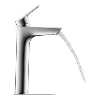 Duravit Waschtisch-Einhebelmischer No. 1 L o. Zugst.-Ablaufgarn., Ausl. 129mm, chr
