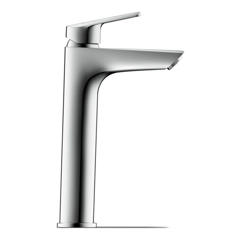 Duravit Waschtisch-Einhebelmischer No. 1 L o. Zugst.-Ablaufgarn., Ausl. 129mm, chr