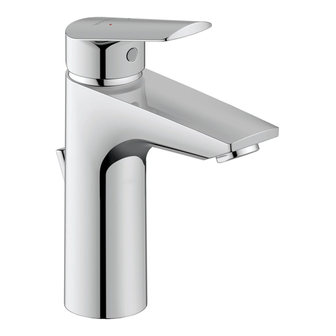 Duravit Waschtisch-Einhebelmischer No. 1 M MinusFlow m Zugst.-Ablaufgarn., Ausl. 106mm, chrom