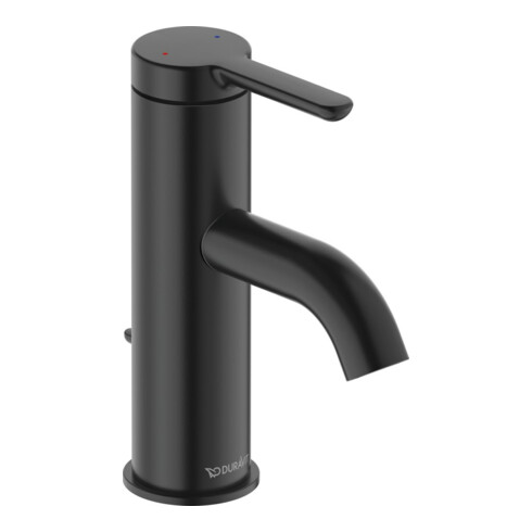 Duravit Waschtisch-Einhebelmischer S C.1 Ausl. 91mm, m Zugst.-Ablaufgarn., sw m