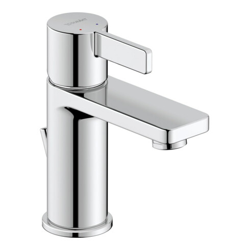 Duravit Waschtisch-Einhebelmischer S D-Neo m Zugst.-Ablaufgarn., Ausl. 94mm, chrom