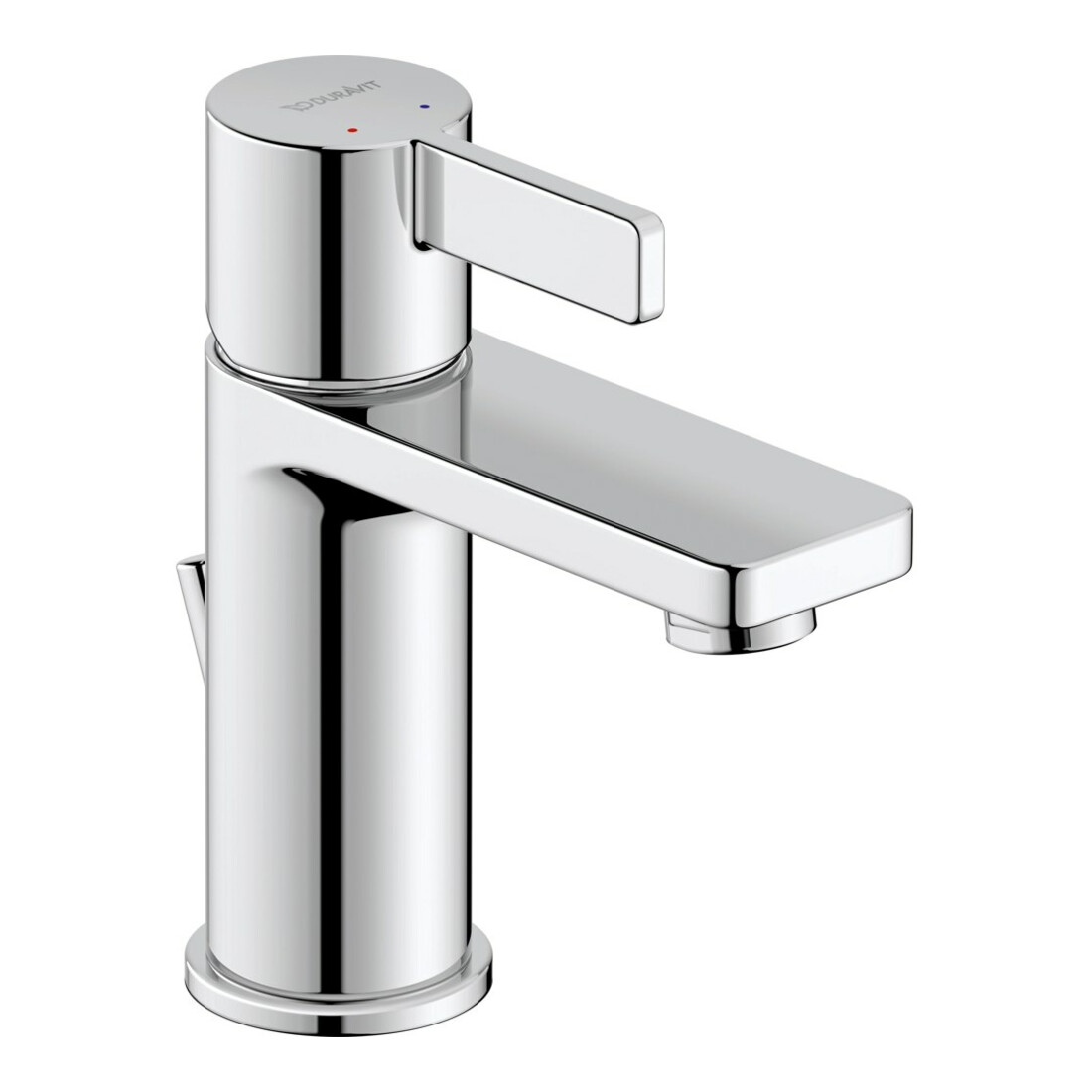 Duravit Waschtisch-Einhebelmischer S D-Neo m Zugst.-Ablaufgarn., Ausl. 94mm, chrom