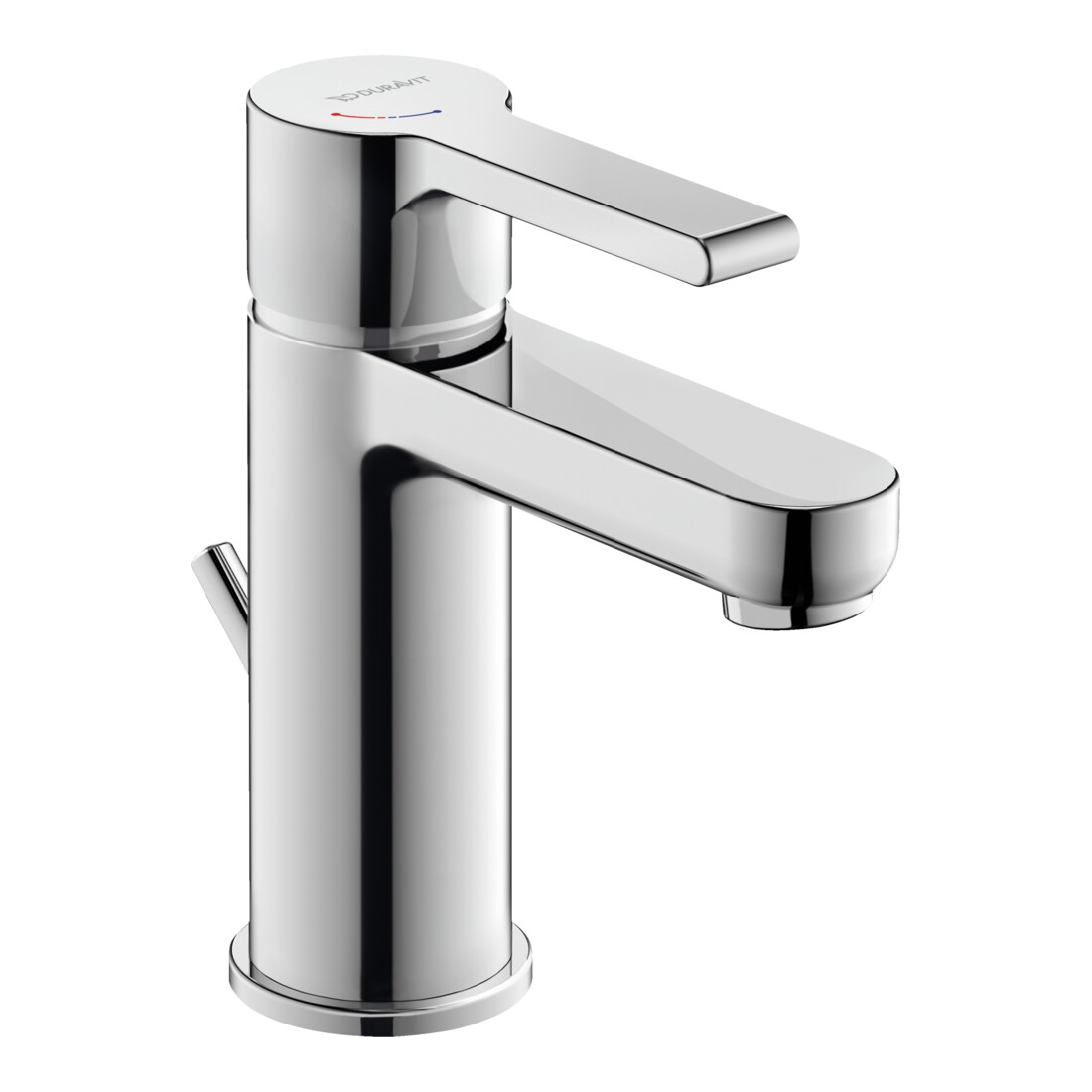 Duravit Waschtisch-Einhebelmischer S Fresh + -Flow B.2 m Zugst.Abl.Gar., Ausladung 101mm, chrom