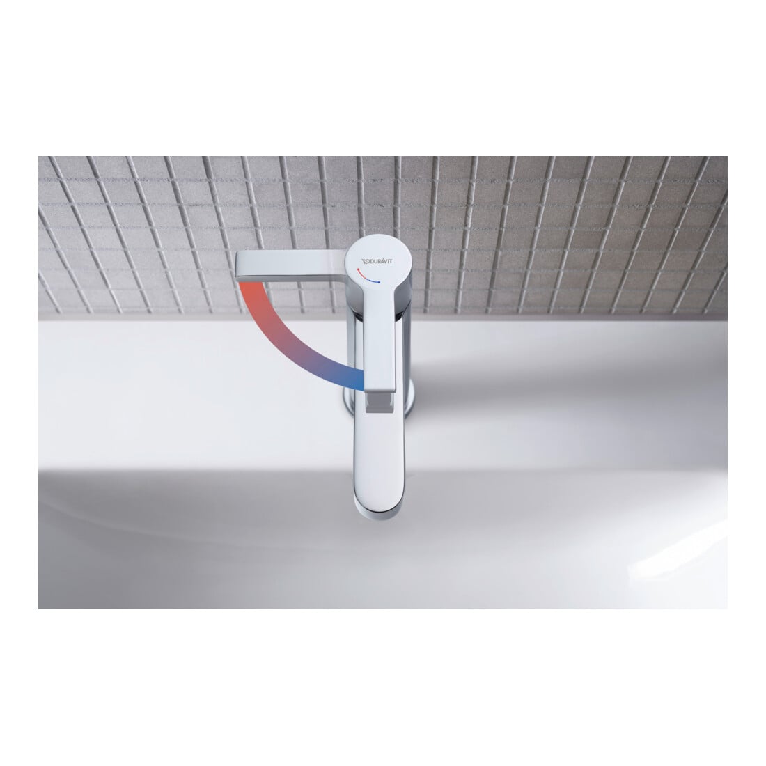 Duravit Waschtisch-Einhebelmischer S Fresh + -Flow B.2 m Zugst.Abl.Gar., Ausladung 139mm, chrom