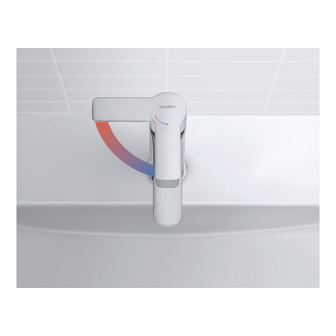 Duravit Waschtisch-Einhebelmischer S Fresh + -Flow D-Code m ZugstAblGar, c, A 95mm, Keramikmisch.