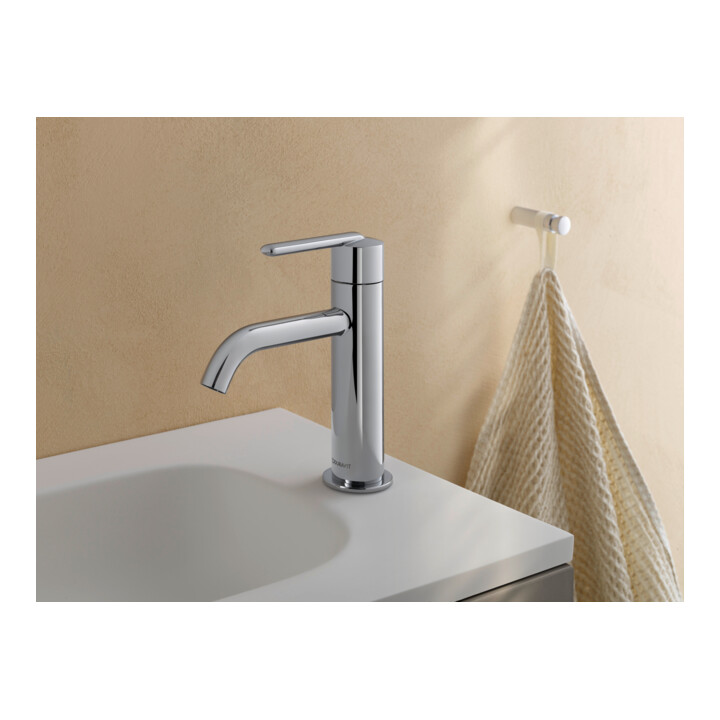 Duravit Waschtisch-Einhebelmischer S Fresh u. -Flow Balcoon Ausl. 123mm, o. Zugst.Abl.Gar., ch hgl