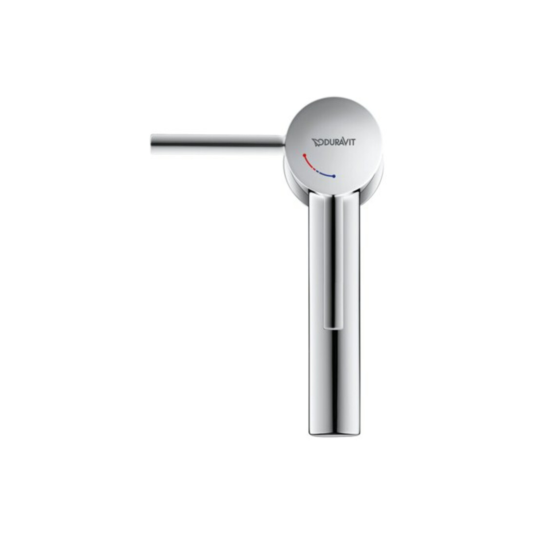 Duravit Waschtisch-Einhebelmischer S FreshStart Circle o. Zugst.Abl.Gar., Ausl. 100mm, chr hgl