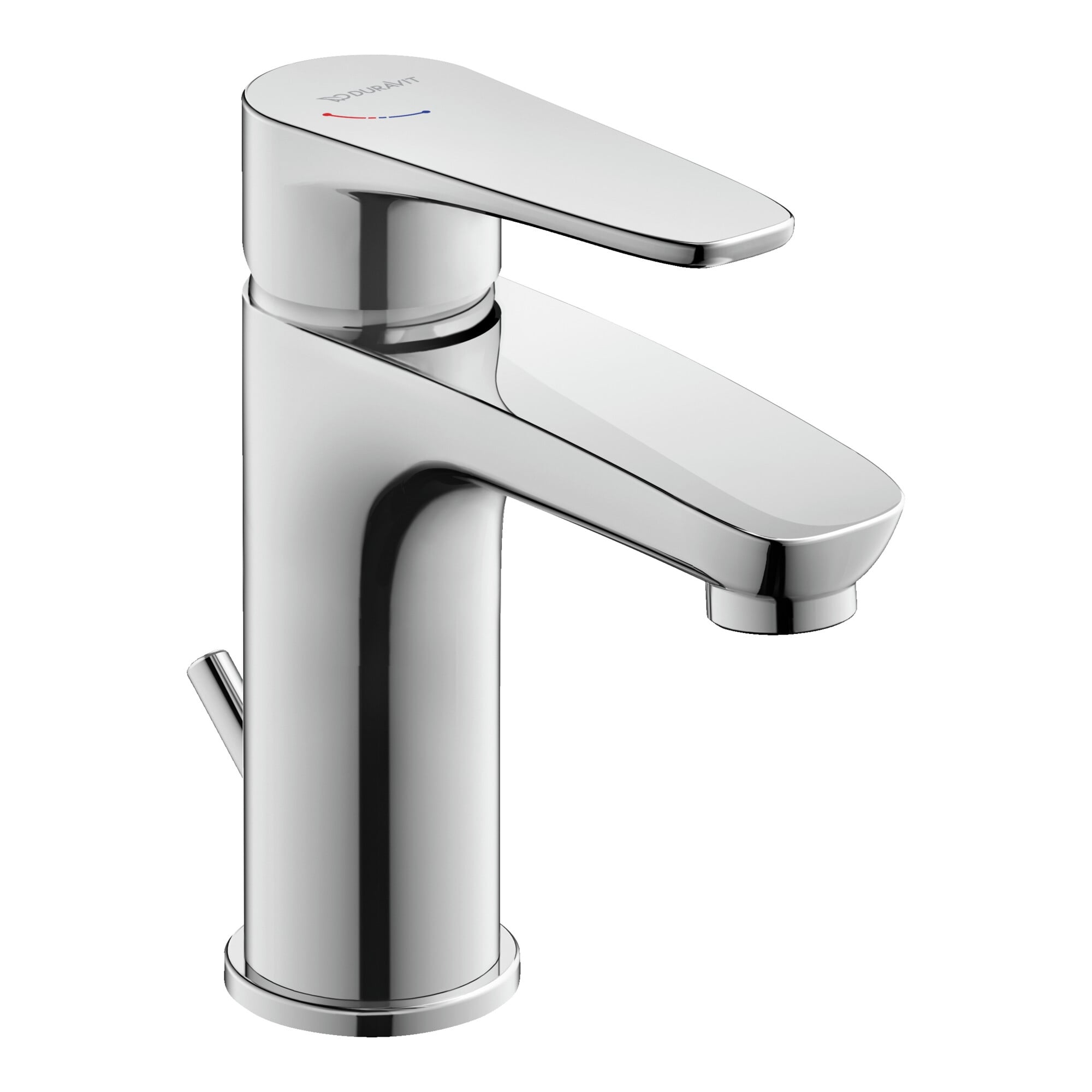 Duravit Waschtisch-Einhebelmischer S FreshStart + -Flow B.1 m Zugst.Abl.Gar., Ausladung 101mm, chrom