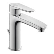 Duravit Waschtisch-Einhebelmischer S FreshStart + -Flow B.1 m Zugst.Abl.Gar., Ausladung 139mm, chrom