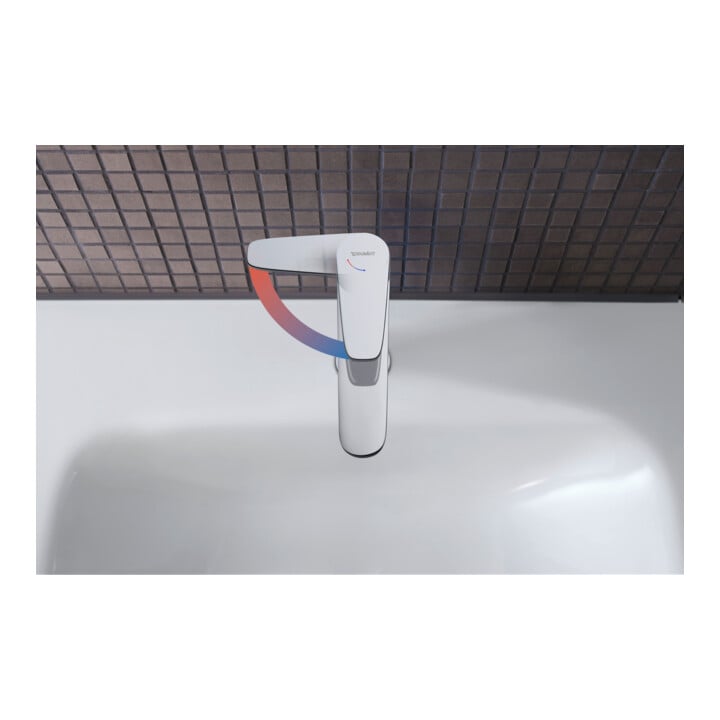 Duravit Waschtisch-Einhebelmischer S FreshStart + -Flow B.1 o. Zugst.Abl.Gar., Ausl. 139mm, chrom
