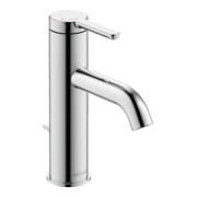 Duravit Waschtisch-Einhebelmischer S FreshStart + -Flow C.1 Ausl. 113mm, m Zugst.Abl.Gar., chrom