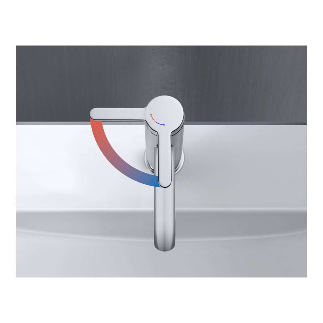 Duravit Waschtisch-Einhebelmischer S FreshStart + -Flow C.1 Ausl. 113mm, m Zugst.Abl.Gar., chrom