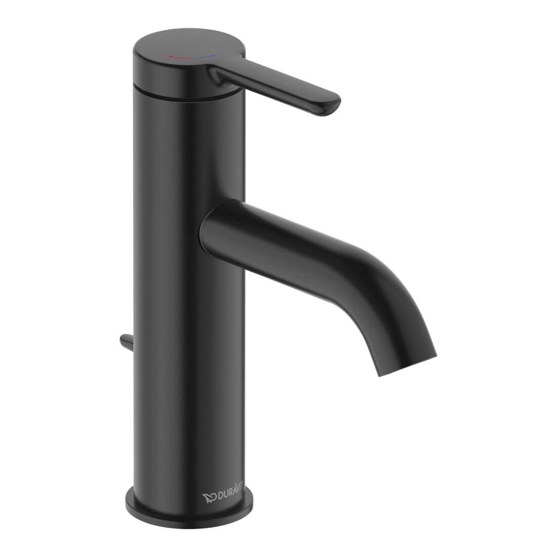 Duravit Waschtisch-Einhebelmischer S FreshStart + -Flow C.1 Ausl. 113mm, m Zugst.Abl.Gar., sw matt