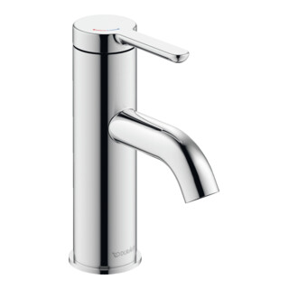 Duravit Waschtisch-Einhebelmischer S FreshStart + -Flow C.1 Ausl. 91mm, o. Zugst.Abl.Gar., chrom