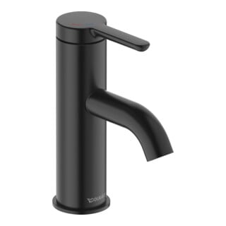 Duravit Waschtisch-Einhebelmischer S FreshStart + -Flow C.1 Ausl. 91mm, o. Zugst.Abl.Gar., sw matt