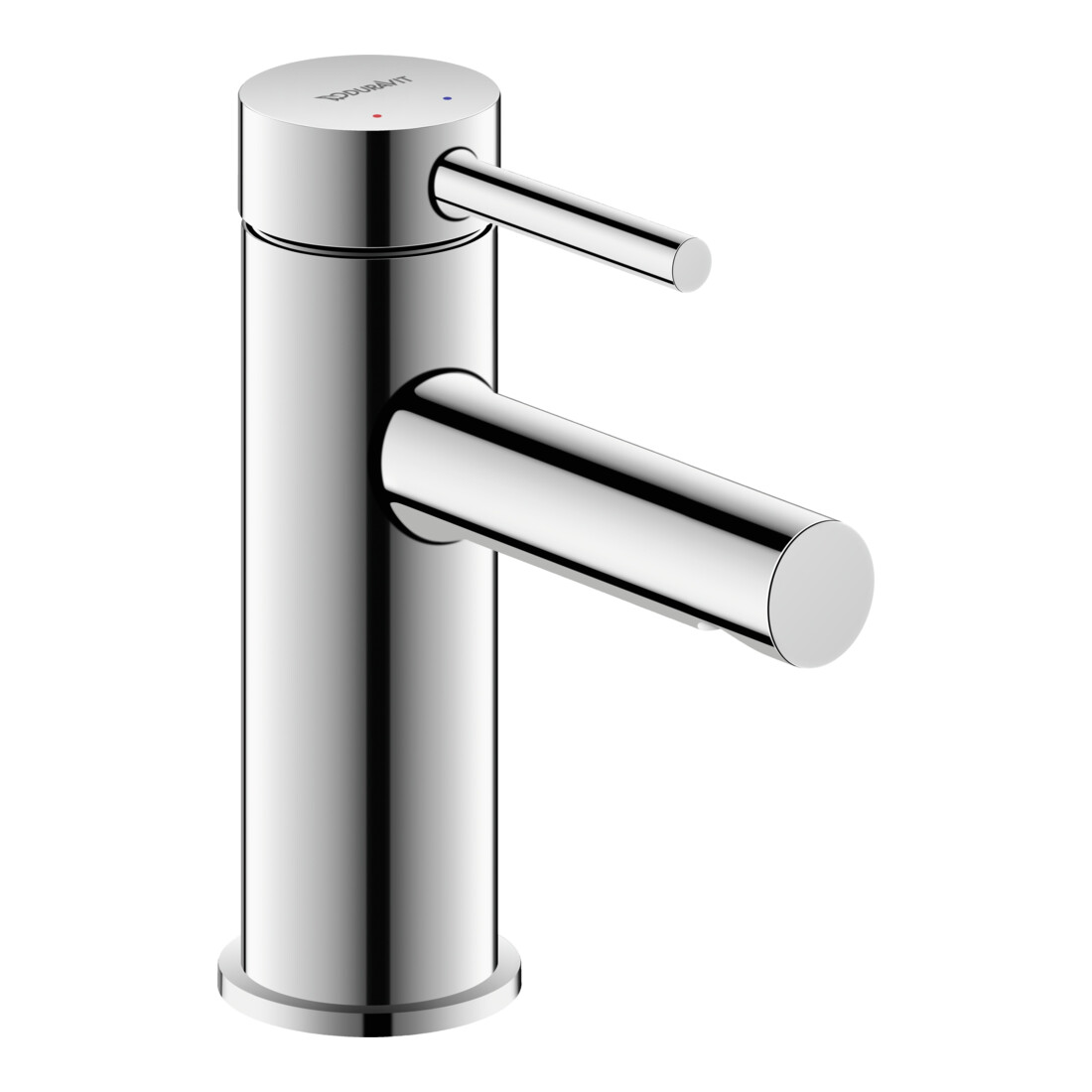 Duravit Waschtisch-Einhebelmischer S MinusFlow Circle o. Zugst.Abl.Gar., Ausl. 100mm, chr hgl