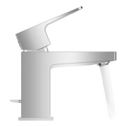 Duravit Waschtisch-Einhebelmischer S MinusFlow Manhattan Ausl. 95mm, m Zugst.Abl.Gar., chrom