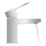 Duravit Waschtisch-Einhebelmischer S MinusFlow Manhattan Ausl. 95mm, o. Zugst.Abl.Gar., chrom