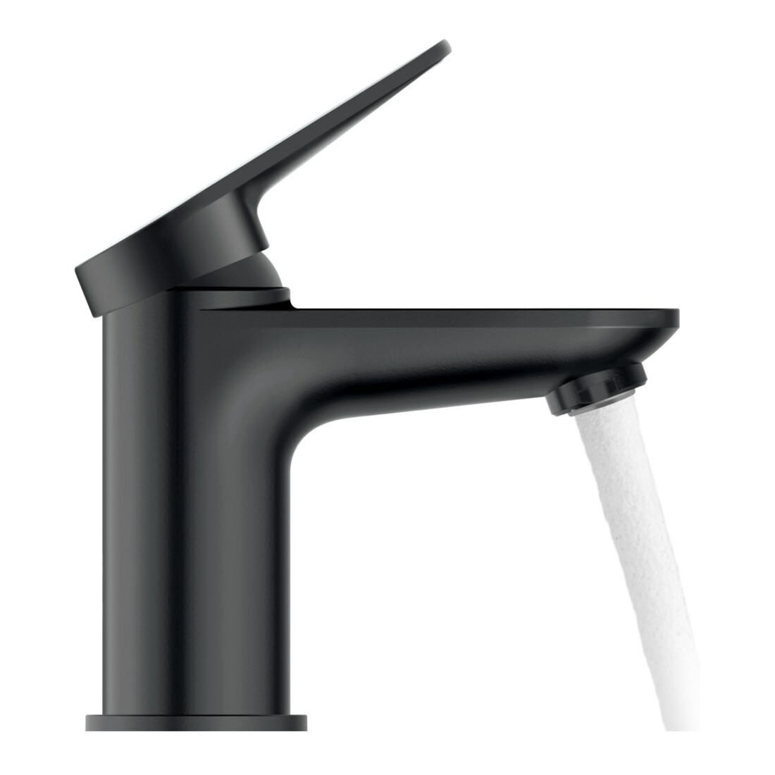 Duravit Waschtisch-Einhebelmischer S Wave Ausl. 95mm, o. Zugst.Abl.Gar., sw matt