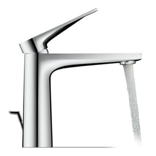Duravit Waschtisch-Einhebelmischer Tulum M Ausl. 135mm, m Zugst.Abl.Gar., chrom