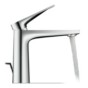 Duravit Waschtisch-Einhebelmischer Tulum M Ausl. 135mm, m Zugst.Abl.Gar., chrom