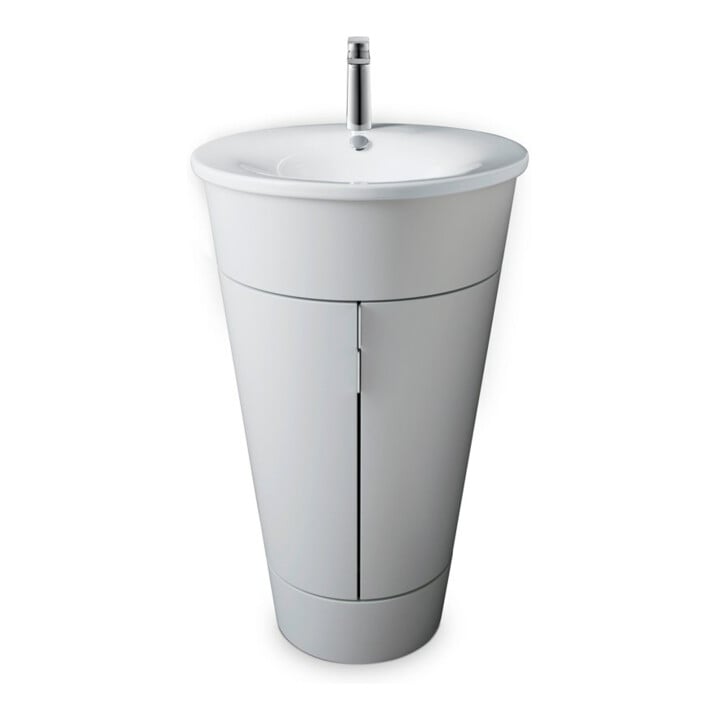 Duravit Waschtisch-Einhebelmischer Tulum M Ausl. 135mm, o. Zugst.Abl.Gar., chrom