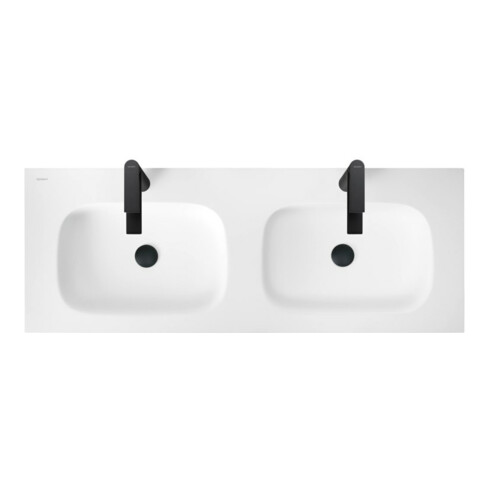 Duravit Waschtisch-Einhebelmischer Tulum M Ausl. 135mm, o. Zugst.Abl.Gar., sw matt