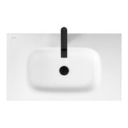 Duravit Waschtisch-Einhebelmischer Tulum M Ausl. 135mm, o. Zugst.Abl.Gar., sw matt-2