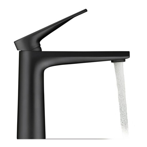 Duravit Waschtisch-Einhebelmischer Tulum M Ausl. 135mm, o. Zugst.Abl.Gar., sw matt