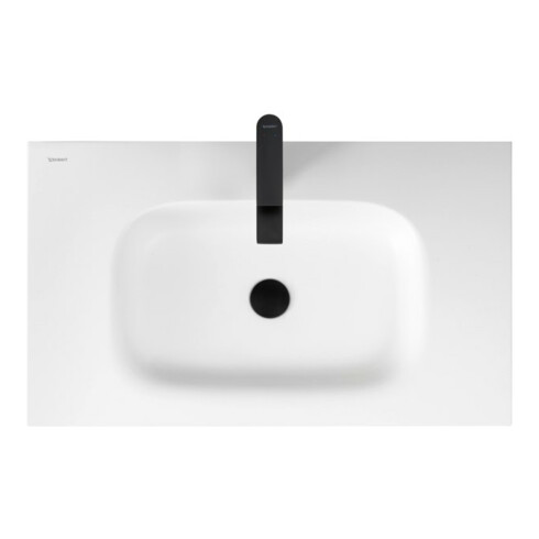 Duravit Waschtisch-Einhebelmischer Tulum M Ausl. 135mm, o. Zugst.Abl.Gar., sw matt