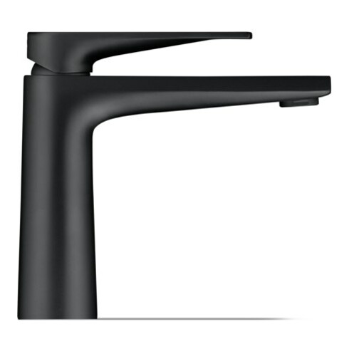 Duravit Waschtisch-Einhebelmischer Tulum M Ausl. 135mm, o. Zugst.Abl.Gar., sw matt