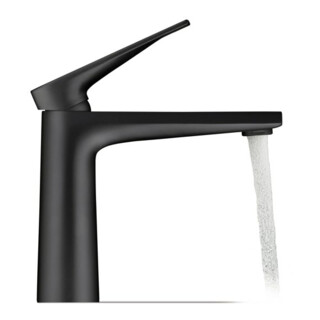 Duravit Waschtisch-Einhebelmischer Tulum M Fresh Ausl. 135mm, o. Zugst.Abl.Gar., sw matt