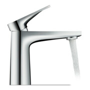 Duravit Waschtisch-Einhebelmischer Tulum S Ausl. 110mm, o. Zugst.Abl.Gar., chrom