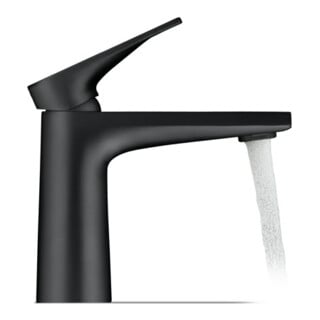Duravit Waschtisch-Einhebelmischer Tulum S Ausl. 110mm, o. Zugst.Abl.Gar., sw matt