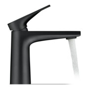 Duravit Waschtisch-Einhebelmischer Tulum S Ausl. 110mm, o. Zugst.Abl.Gar., sw matt