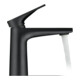 Duravit Waschtisch-Einhebelmischer Tulum S Fresh Ausl. 110mm, o. Zugst.Abl.Gar., sw matt-2
