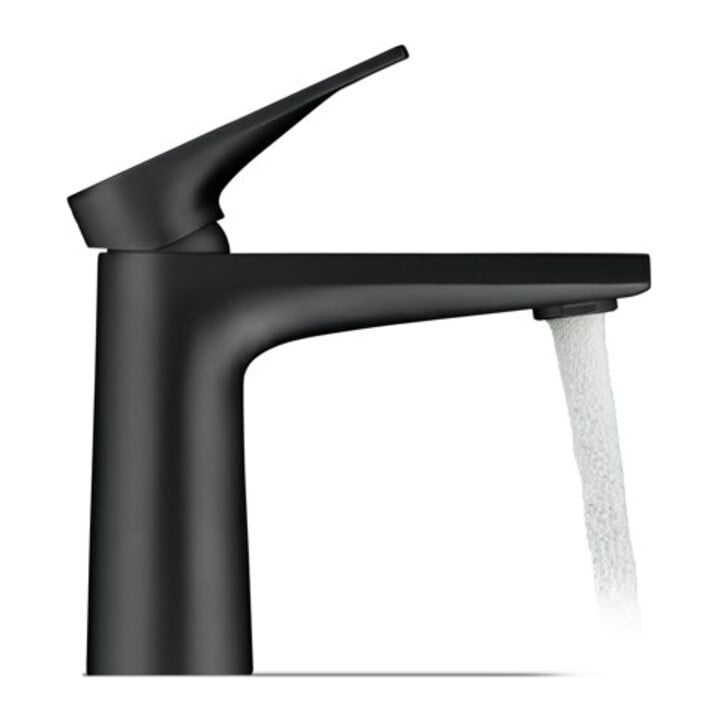 Duravit Waschtisch-Einhebelmischer Tulum S Fresh Ausl. 110mm, o. Zugst.Abl.Gar., sw matt